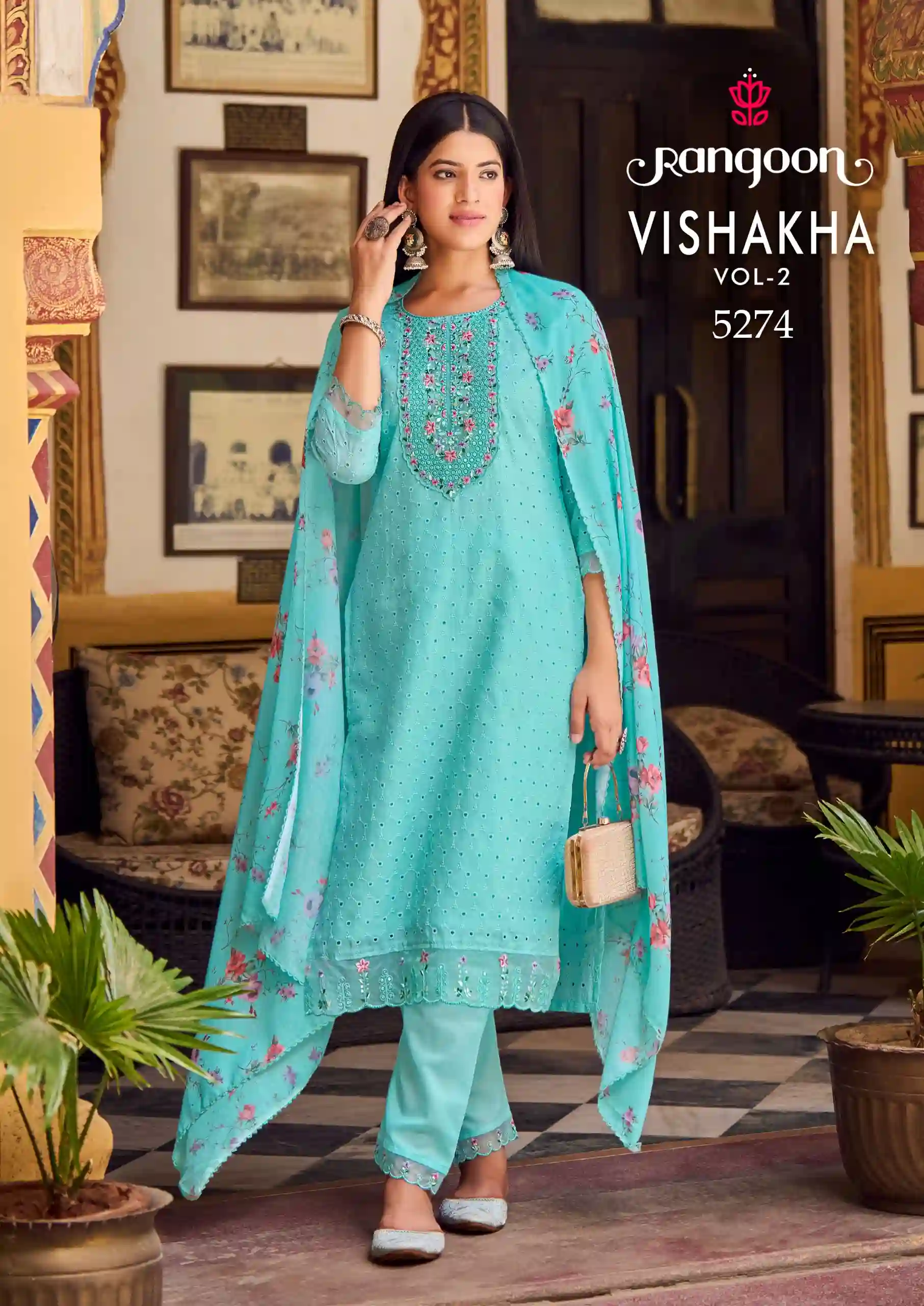 Rangoon Vishakha Vol-02 Pure Cotton Wholesale Readymade Salwar Suit Catalog — Wholesale Salwar Suits, Rangoon wholesale from Surat - Gallery Image 3